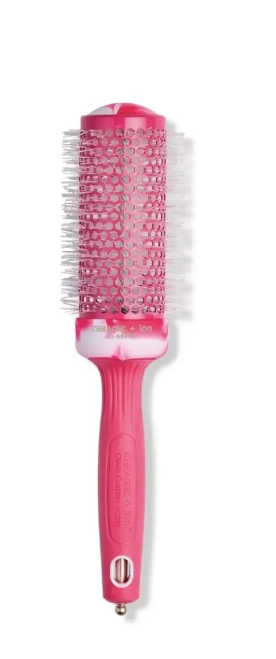 Pink Marble Ceramic Ionic Thermal Round Hair Brush 8in MPN C15P5M